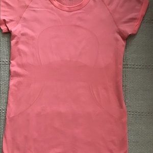 Lululemon short sleeve shirt. Bright, pretty color.